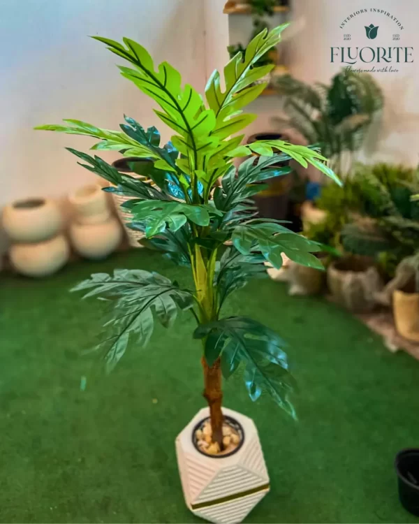 🌿 شجرة المونستيرا الصناعية - لمسة استوائية تدوم طويلاً